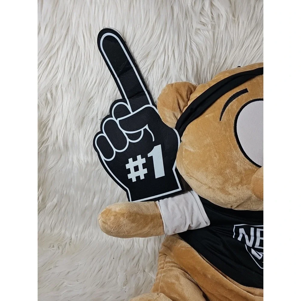 Jumbo Huge 36in Brooklyn Nets NBA Store Bear Stuffed Animal Plush Tag Attached